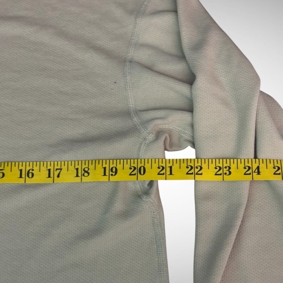 Vintage The North face hoodie Mens Medium 1/4 Zip Solid beige polartec stained - Picture 7 of 9